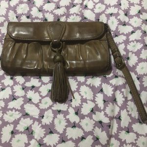 🔥🔥PATRIZIA PEPE genuine leather wristlet